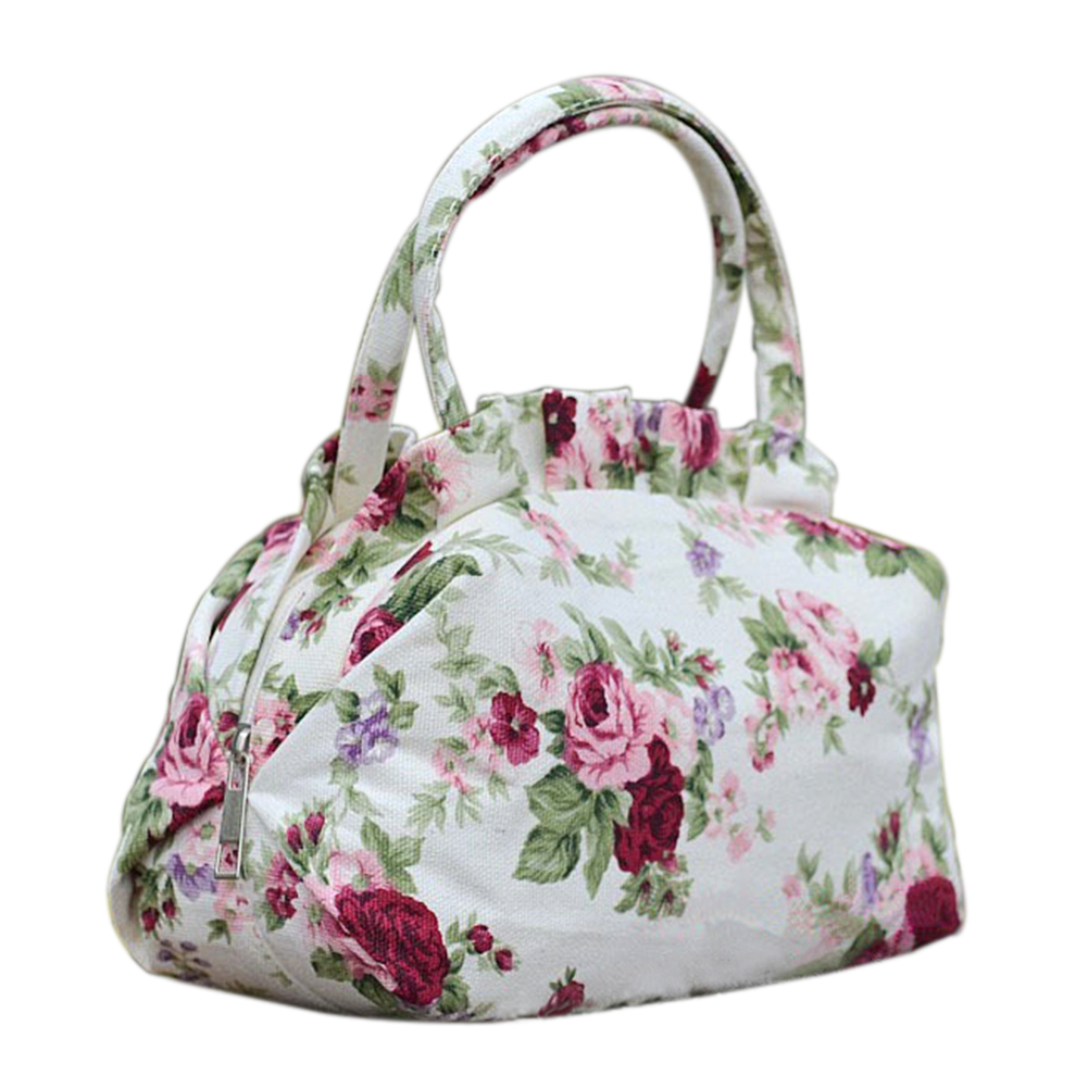 New Women Lady Shoulder Canvas Floral Leopard Print Zipper Handbag Bags | eBay