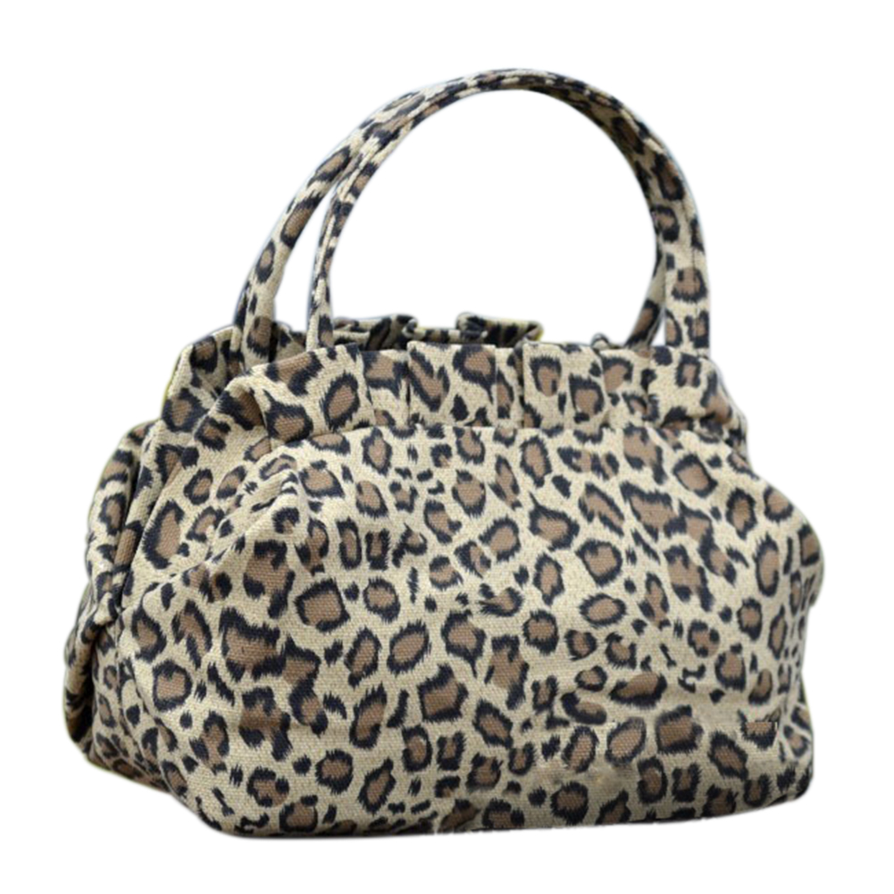 New Women Lady Shoulder Canvas Floral Leopard Print Zipper Handbag Bags | eBay