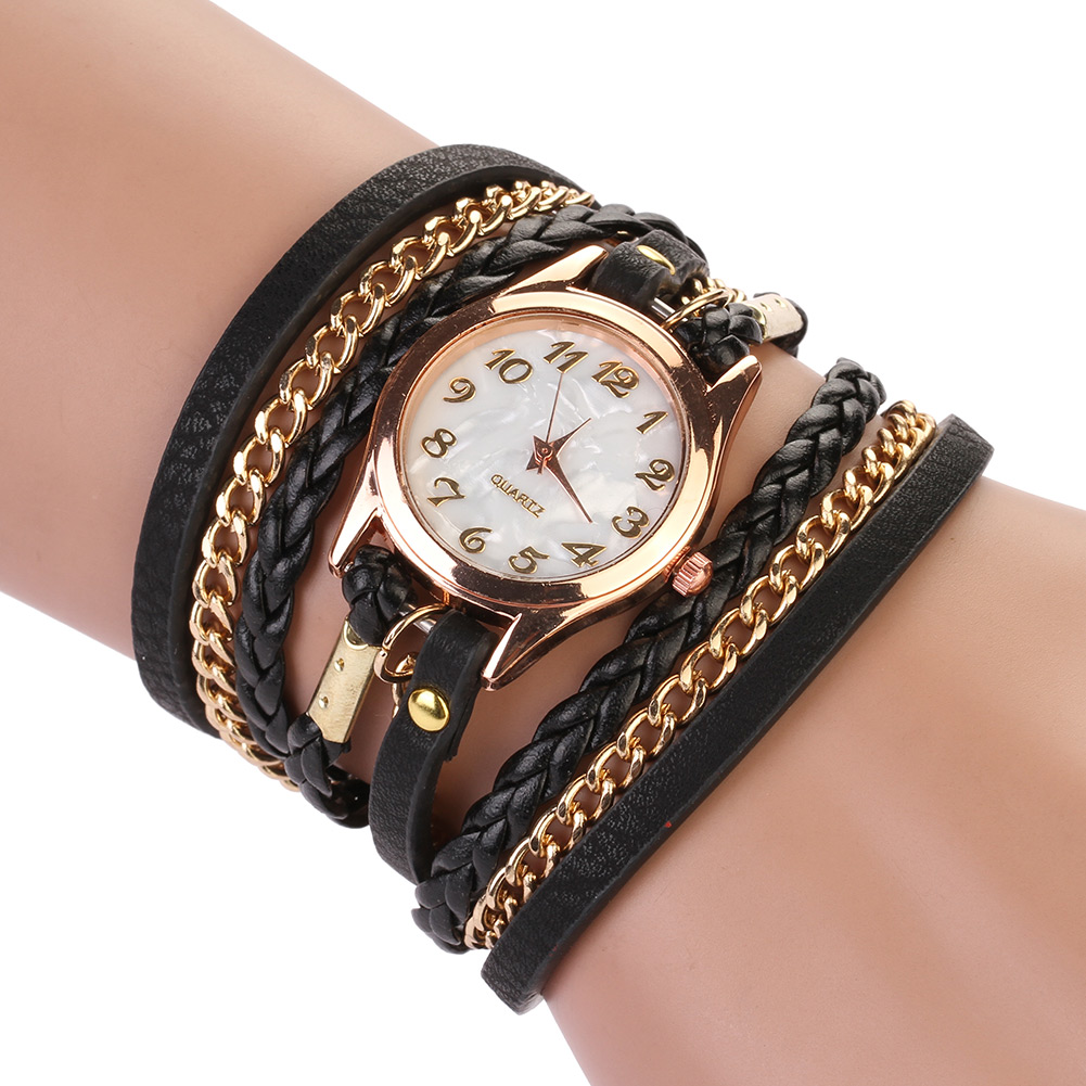 Episode Multilayer Women Braided Rope Lanyards Watch Bracelet Watch
