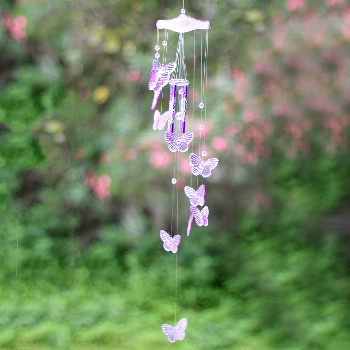 Crystal Erfly Mobile Wind Chime Bell Ornament Lucky Gift Crystal Erfly Mobile Wind Chime Bell Ornament Lucky Gift Hanging Decor Art