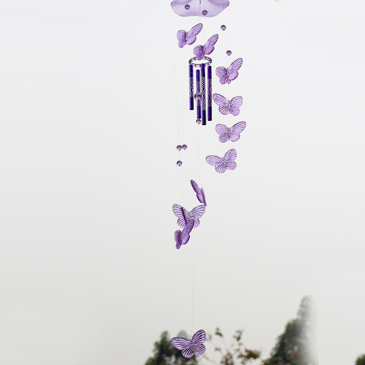 Crystal Erfly Wind Chime Bell Garden Ornament Lucky Gift Campanula Is A Mascot Symbol Of Good Luck Wind Chimes Ing Bringing Great Sound And Pleasing Self Cultivation Hanging Can Bless His