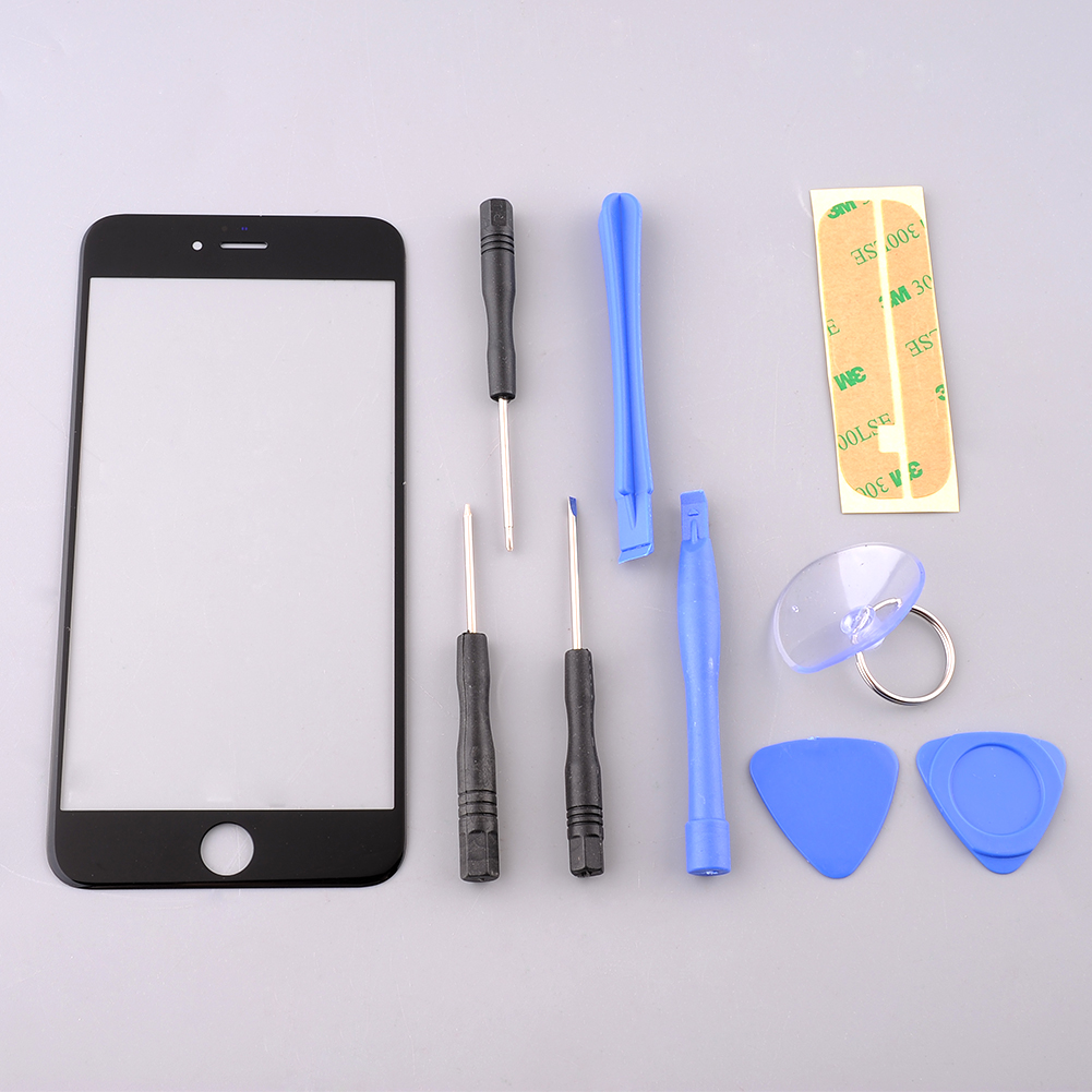 LCD Front Outer Screen Glass Replacement kit for iPhone 6 Plus Free