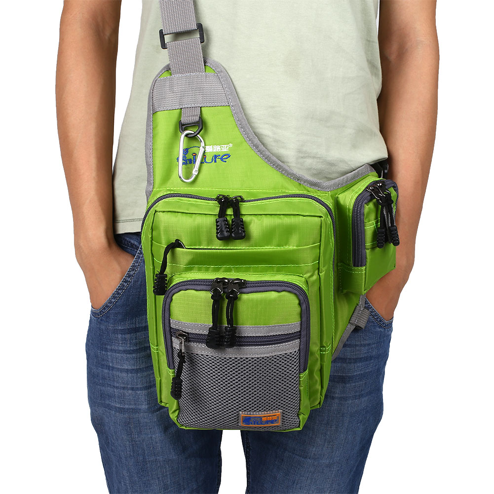 Fishing Tackle Bag Pack Multifunctional Waterproof Waist Lure Storage