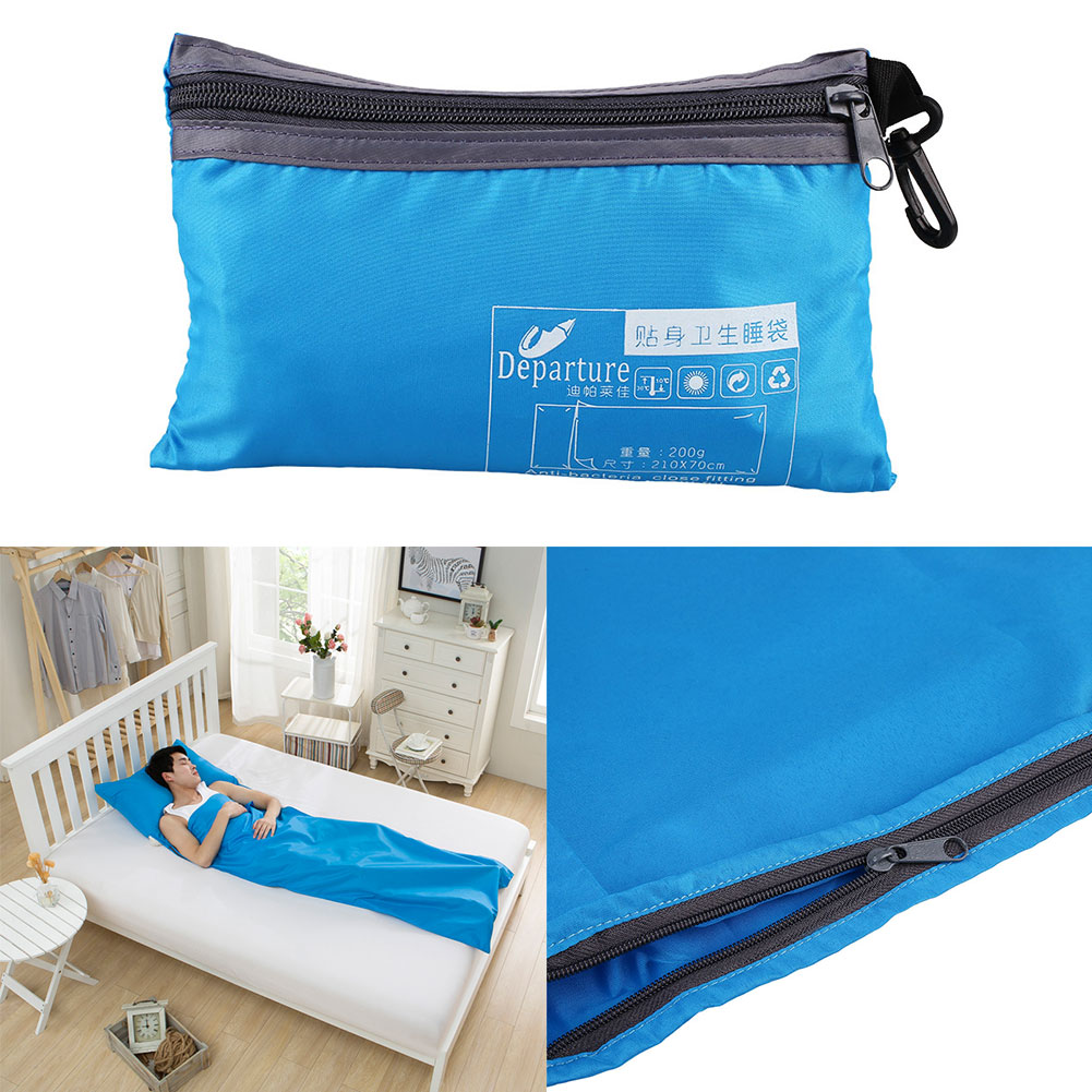 Single Silk Liner Sleeping Bag / Sack Inner Sheet Travel Blanket GAP YEAR CAMP