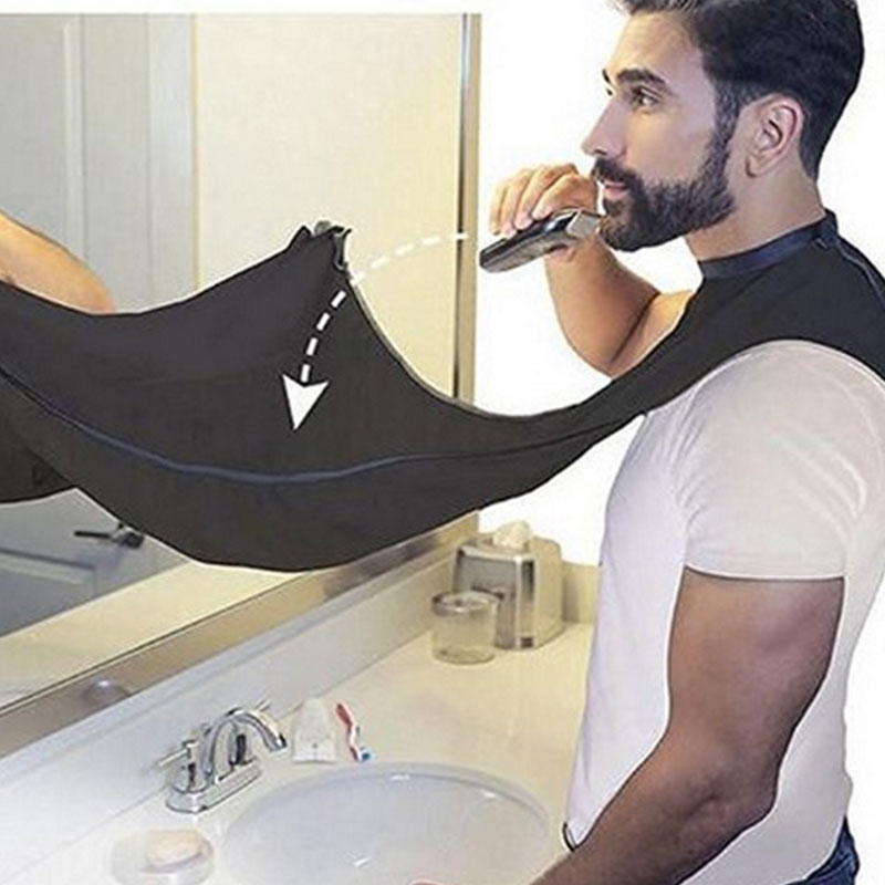 NEW Beard Shave Apron Cape Bib Facial Hair Whisker Trimming Grooming