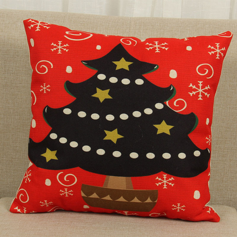 Cute Christmas Style Home Decor Sofa Waist Cushion Covers Pillow Cases eBay