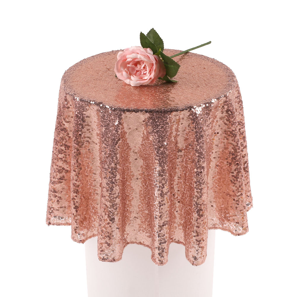 Sparkle Table Cloth Round Bling Sequin Tablecloth Wedding Event Party