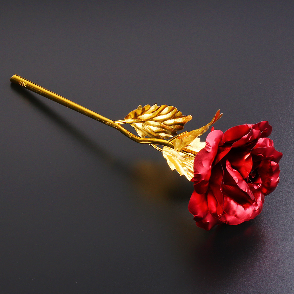 24k gold plated golden rose flower gift for 39 s christmas ck