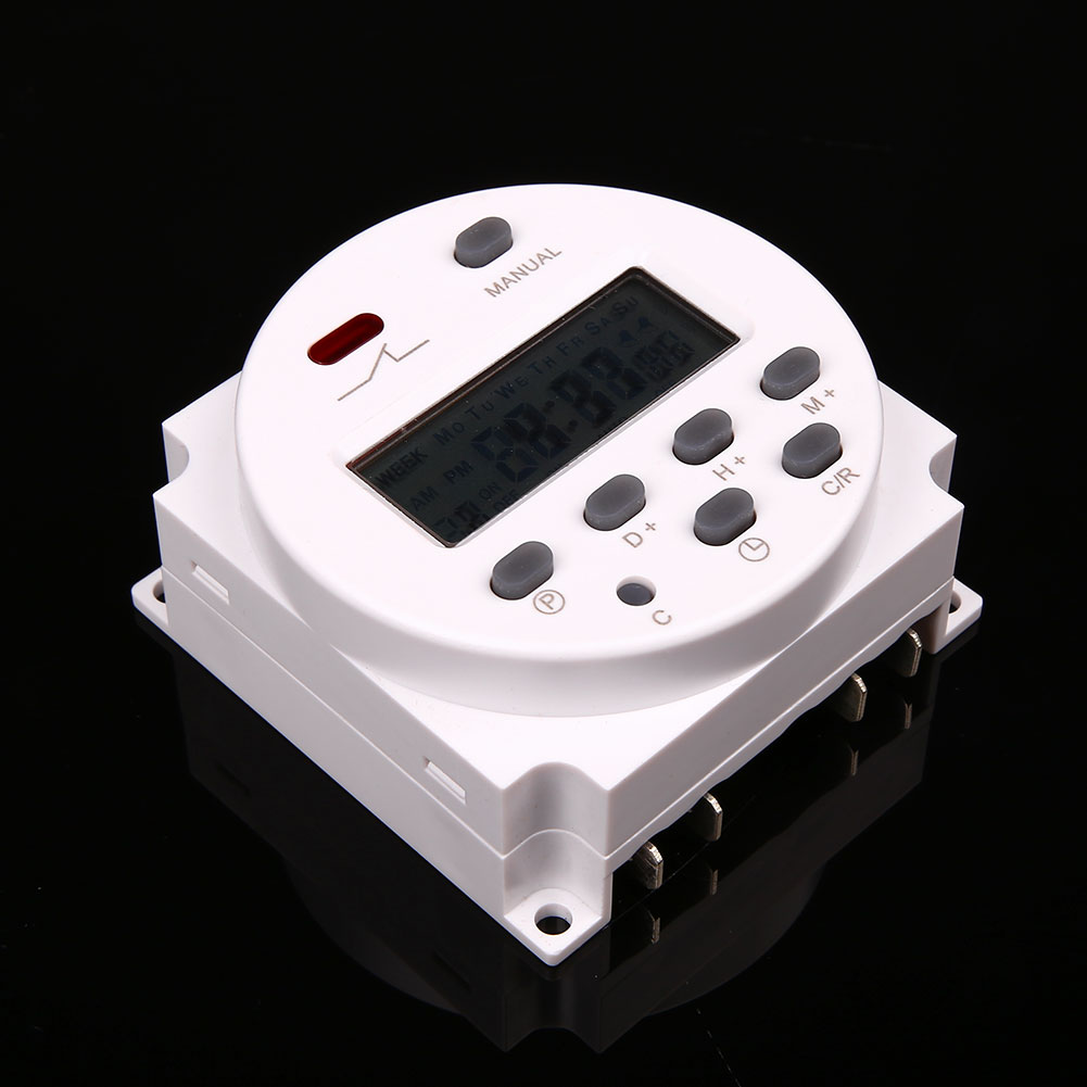 New 12V 16A LCD Display Programmable Time Timer Relay Switch for Light Fans # #