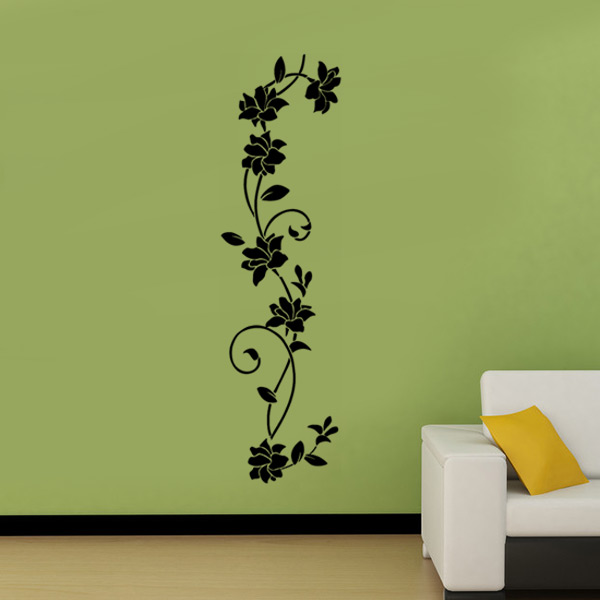 Vinyl Removable Flowers Vine Wall Sticker Mural Decal Home Living Room ...