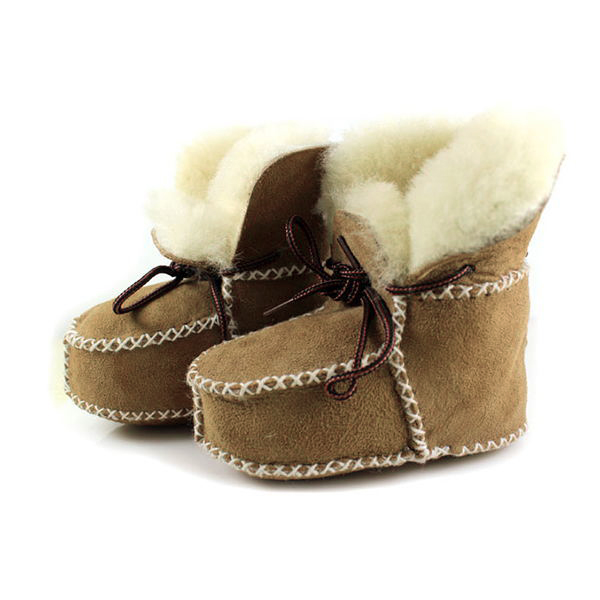 Surfer Baby Sheepskin Shearling Booties Wool Boots Infant/Toddler Shoes ...