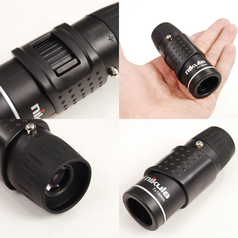 Handy Nikula 7x18 Adjust Mini Monocular Telescope Blue Lens Coating Sight 23F0